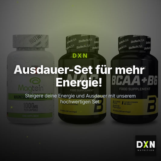 Ausdauer-Set: MST Magnesium + BioTech NAC + BioTech BCAA+B6 – Clean Showcase Plus