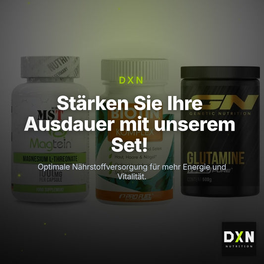 Ausdauer-Set: MST Magnesium + ProFuel BIOTIN + GN Nano Pure – Clean Showcase Plus