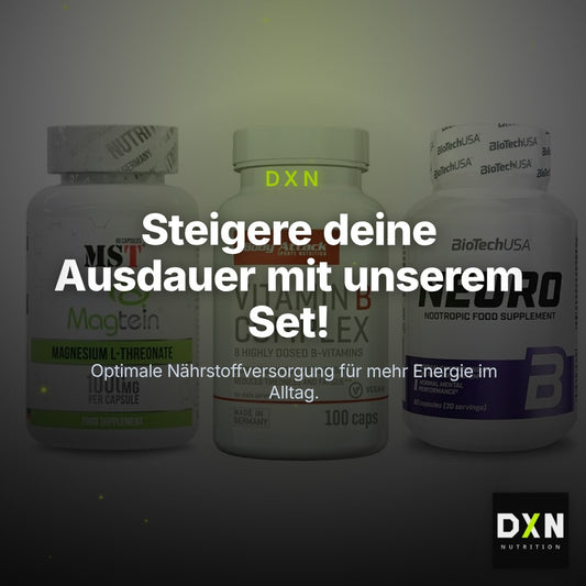 Ausdauer-Set: MST Magnesium + Body Attack + BioTech Neuro – Clean Showcase Plus