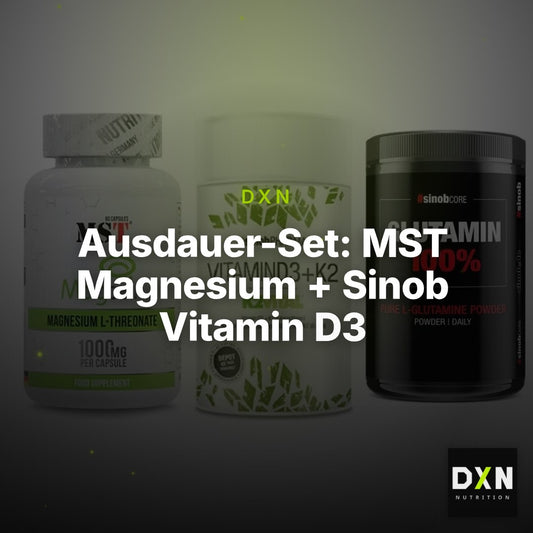Ausdauer-Set: MST Magnesium + Sinob Vitamin D3 + Sinob Core – Clean Showcase Plus