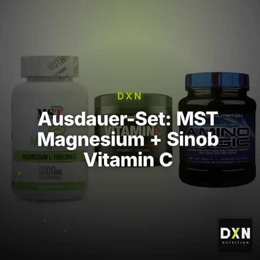 Ausdauer-Set: MST Magnesium + Sinob Vitamin C + Scitec Amino – Clean Showcase Plus