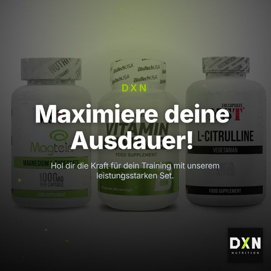 Ausdauer-Set: MST Magnesium + BioTech Vitamin + MST Citrulline – Clean Showcase Plus