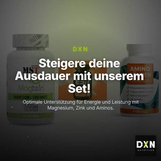Ausdauer-Set: MST Magnesium + ESN Zinc + ProFuel Aminosäu – Clean Showcase Plus