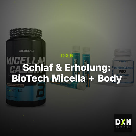 Schlaf & Erholung: BioTech Micella + Body Attack + NNT Ashwagandha – Clean Showcase Plus