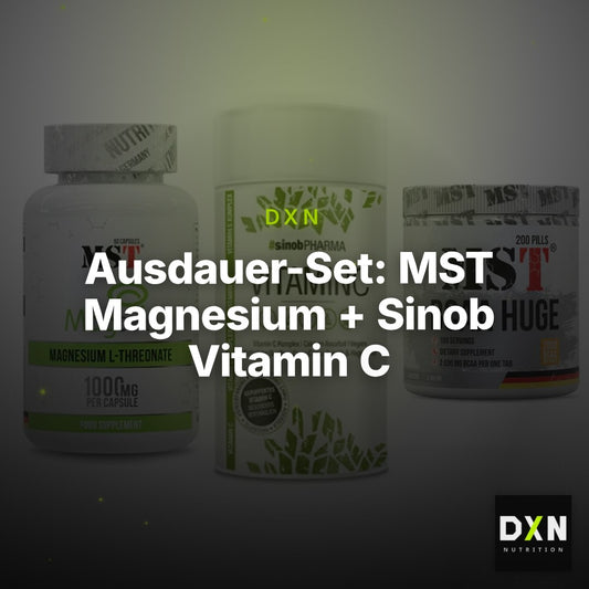 Ausdauer-Set: MST Magnesium + Sinob Vitamin C + MST BCAA Huge – Clean Showcase Plus