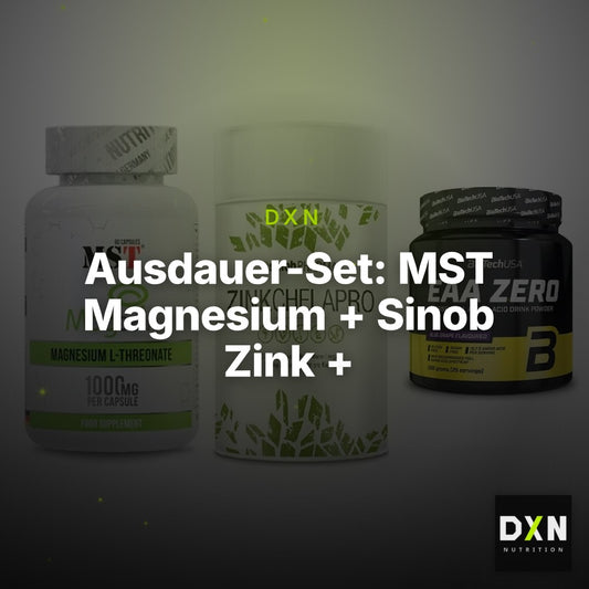 Ausdauer-Set: MST Magnesium + Sinob Zink + BioTech EAA Zero – Clean Showcase Plus