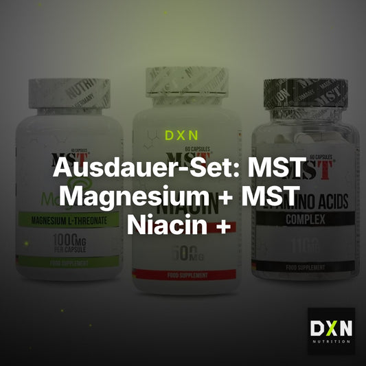 Ausdauer-Set: MST Magnesium + MST Niacin + MST 21 Amino – Clean Showcase Plus