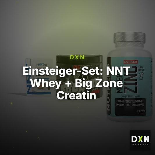 Einsteiger-Set: NNT Whey + Big Zone Creatin + Nutrend Zinc – Clean Showcase Plus