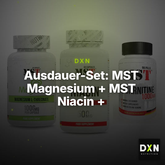 Ausdauer-Set: MST Magnesium + MST Niacin + MST L-Carnitine – Clean Showcase Plus