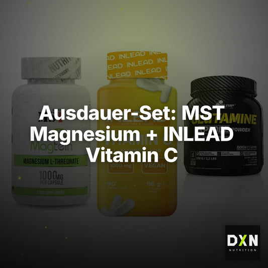 Ausdauer-Set: MST Magnesium + INLEAD Vitamin C + Olimp L-Glutamin – Clean Showcase Plus