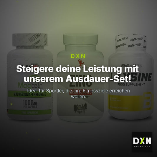 Ausdauer-Set: MST Magnesium + #GYMJUICE ZINC + BioTech L-Lysine – Clean Showcase Plus
