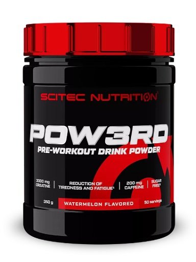 Booster-Probierset: Scitec Pow3rd + Body Attack Pre + 2 weitere – Scitec Pow3rd 350g (Wassermelone)