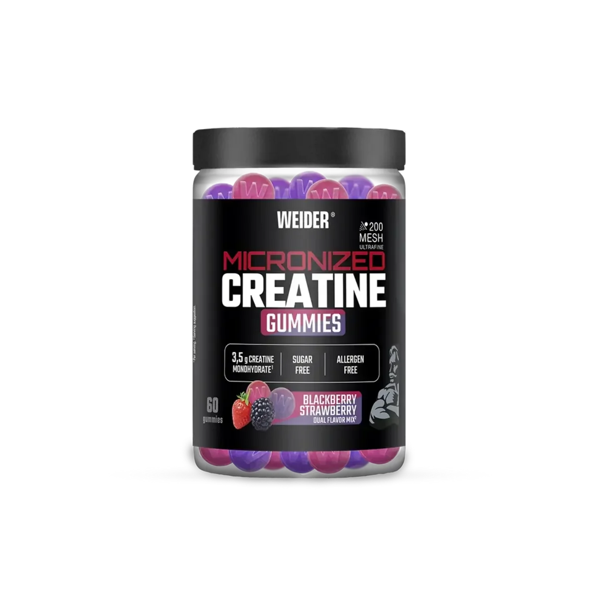 Masseaufbau-Set: BioTech Hyper Mass + Weider Micronized – Weider Micronized Creatine Gummies Dual Flavor Mix