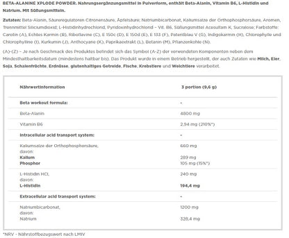 Ausdauer-Set: MST Magnesium + INLEAD Zink + Olimp Beta-Alani – Olimp Beta-Alanine Xplode Powder 250g