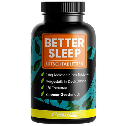 Schlaf & Erholung: BioTech Micella + Scitec Magnesiu + ProFuel Melaton – ProFuel Melatonin Better Sleep - 120 Lutschtabletten (Zitrone)