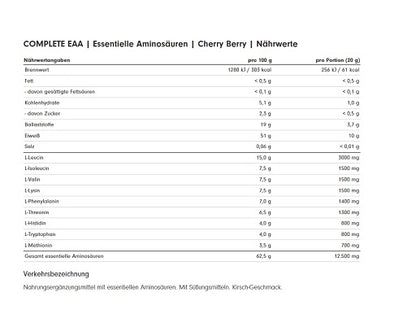 ProFuel Complete EAA 500g Cherry