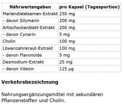 ProFuel Mariendistel Komplex 120 Kapseln