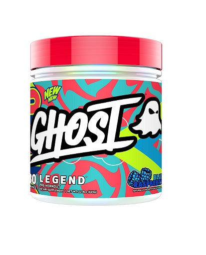 Trainings-Set: Ghost Legend V4 30 Serv. + Body Attack 100 % Arginine – Ghost Legend V4 30 Serv. 645g (Blue Raspberry)