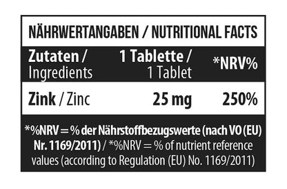 MST - Zinc Chelate Bisglycinate 180 Tabletten