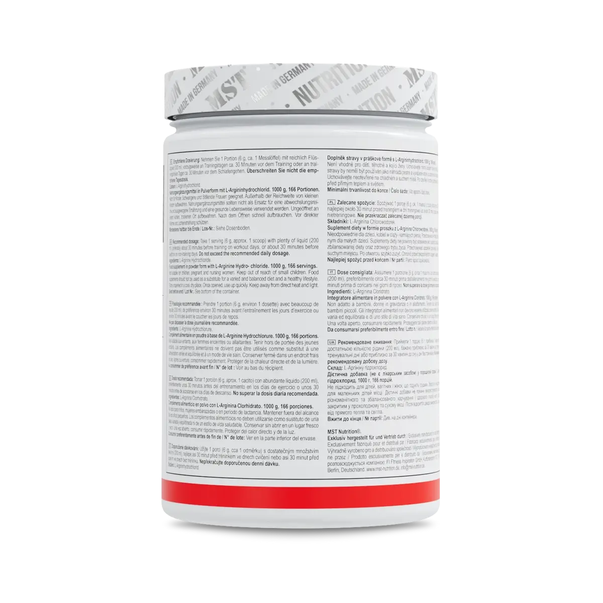 MST - Arginine HCL 1000g