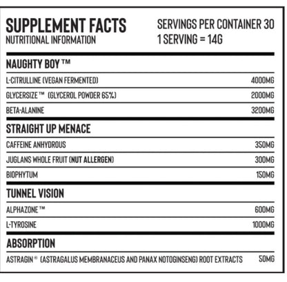 Naughty Boy NB Menace Pre-Workout 435g