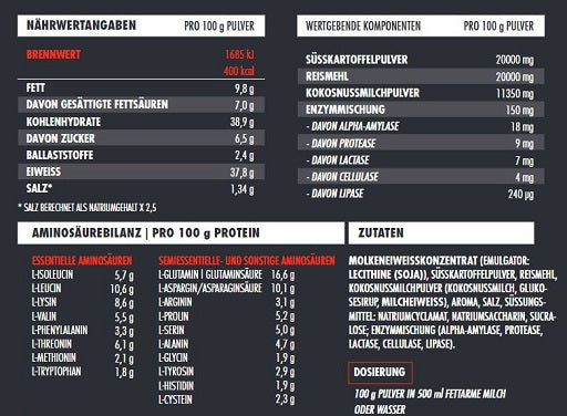 Vanille Sorten-Großset: Optimum Nutriti + BAD ASS MASS + 2 weitere – Big Zone Masstiff 2.0 Beutel 2000g (Vanille)