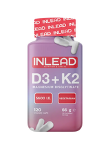 INLEAD Vitamin D3 + K2 + Magnesium, 120 Kapseln