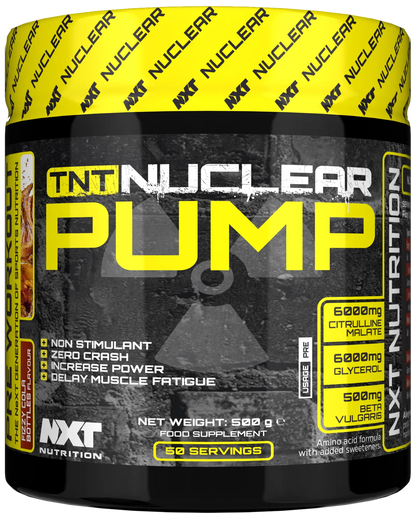 Cardio-Duo: MST L-Carnitine Acetyle + NXT Nutrition TNT Nuclear Pump – NXT Nutrition TNT Nuclear Pump 500g (Fizzy Cola Bottles)