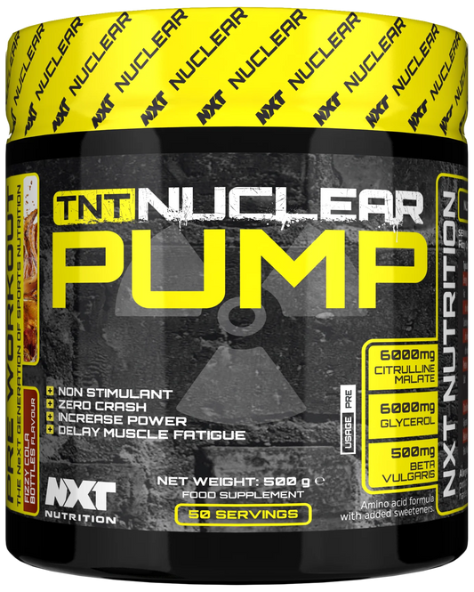 Trainings-Set: NXT Nutrition TNT Nuclear Pump + MST EAA & BCAA – NXT Nutrition TNT Nuclear Pump 500g (Fizzy Cola Bottles)