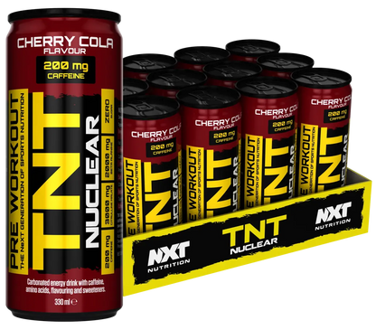 Diät-Duo: Dedicated Lipo-Bol + NXT Nutrition TNT NUCLEAR – NXT Nutrition TNT NUCLEAR 12x330ml (Cherry Cola)