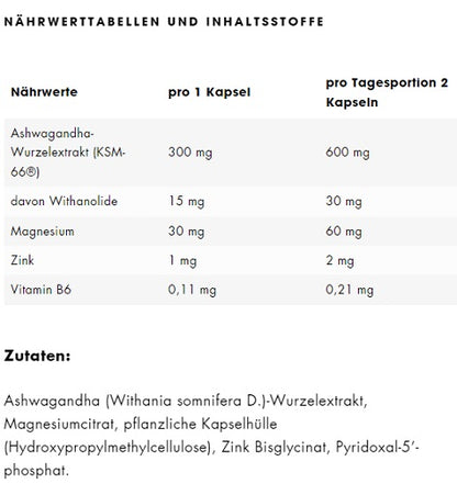 ESN Ashwa+ 120 Kapseln