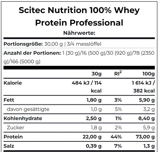Basis-Set: Scitec 100% Whey Protein + MST Magnesium B6 – Scitec 100% Whey Protein Professional 1000g (Vanille)