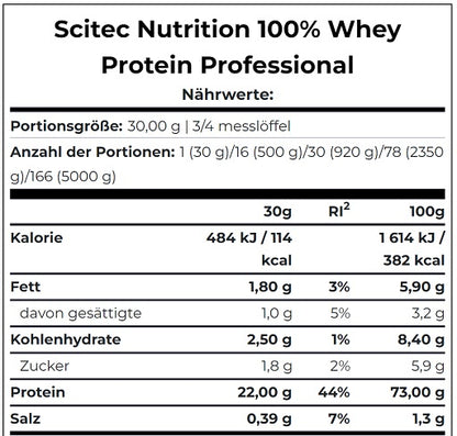 Scitec 100% Whey Protein Professional 1000g