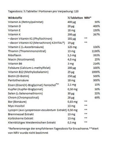 BioTech Multivitamin For Men from organic sources 60 Tabletten
