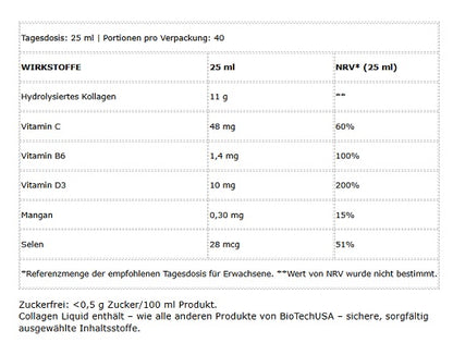 BioTech Collagen Liquid 1000ml