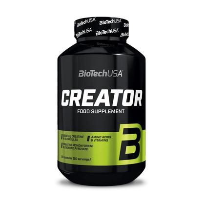 BioTech USA Marken-Großset: Instant Oats + CreaTor + 3 weitere – BioTech CreaTor 120 Kapsel