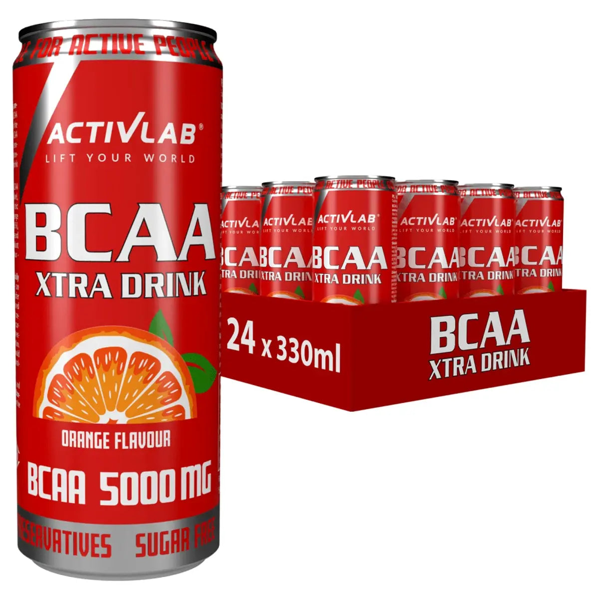 Masseaufbau für Fortgeschrittene: Kevin Levrone Anabolic + 3 weitere – Activlab BCAA Xtra Drink 5000mg (24x330ml) (Orange)
