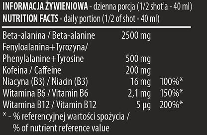 Activlab Black Wolf Preworkout Shot forest fruits 12 x 80ml