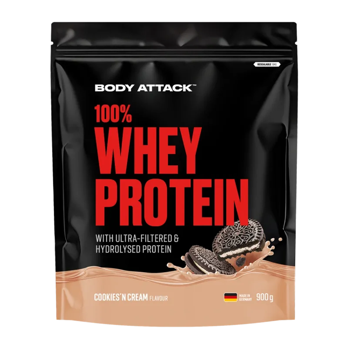 Body Attack 100% Whey Protein 900g