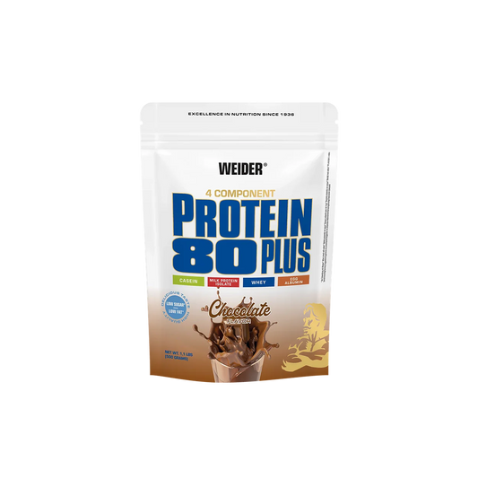 Weider Marken-Großset: Protein 80 Plus + Protein Cookie + 3 weitere – Weider Protein 80 Plus 500g (Schoko)