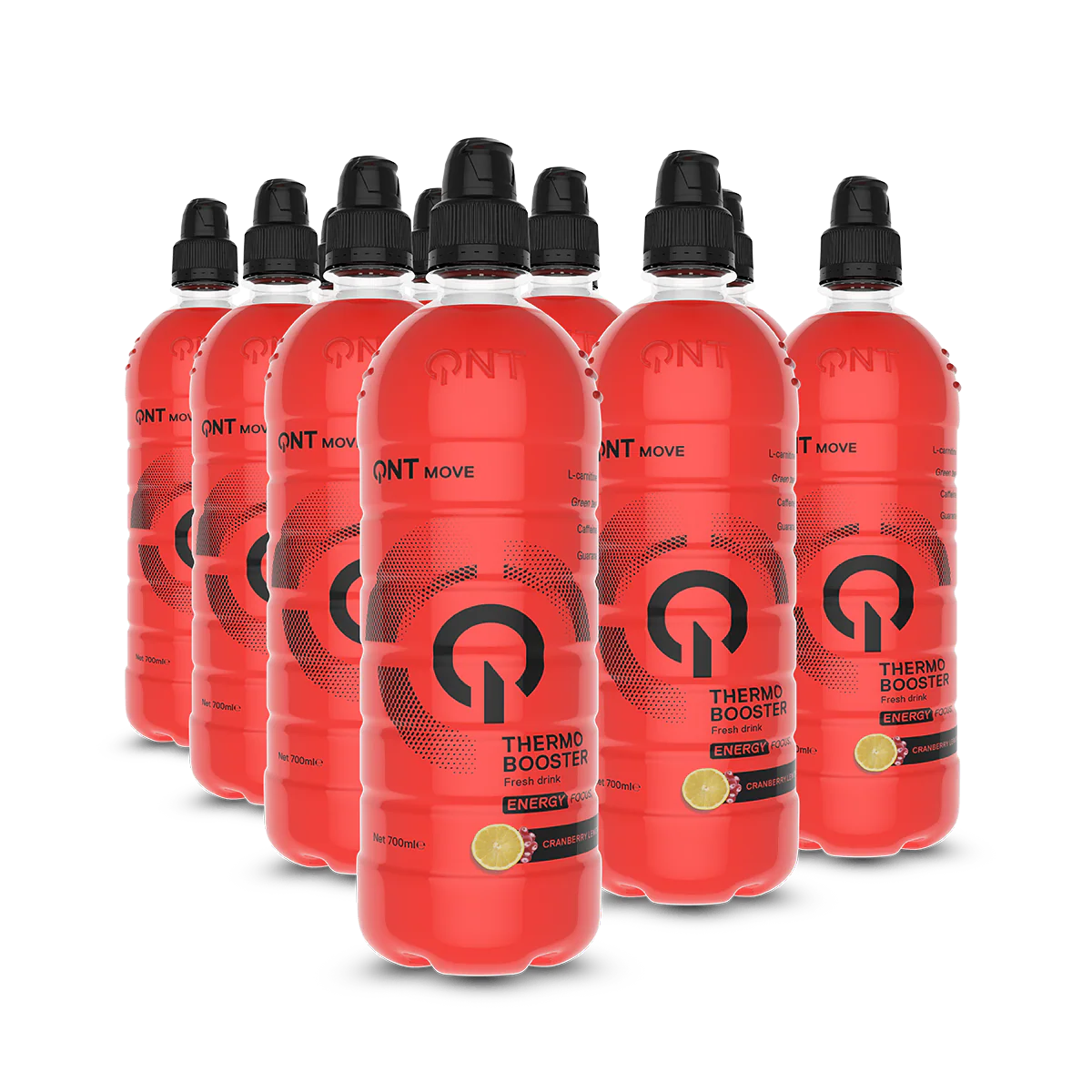 Cardio-Duo: Nutrend Activity L-Carnitine Drink + QNT Thermo Booster – QNT Thermo Booster 12x700ml (Cranberry Lemon)