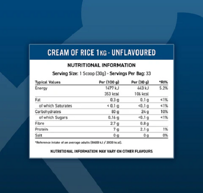 Masseaufbau-Set: Applied Nutrition Cream of Rice + EFX Kre-Alkalyn – Applied Nutrition Cream of Rice 1kg (Golden Syrup)
