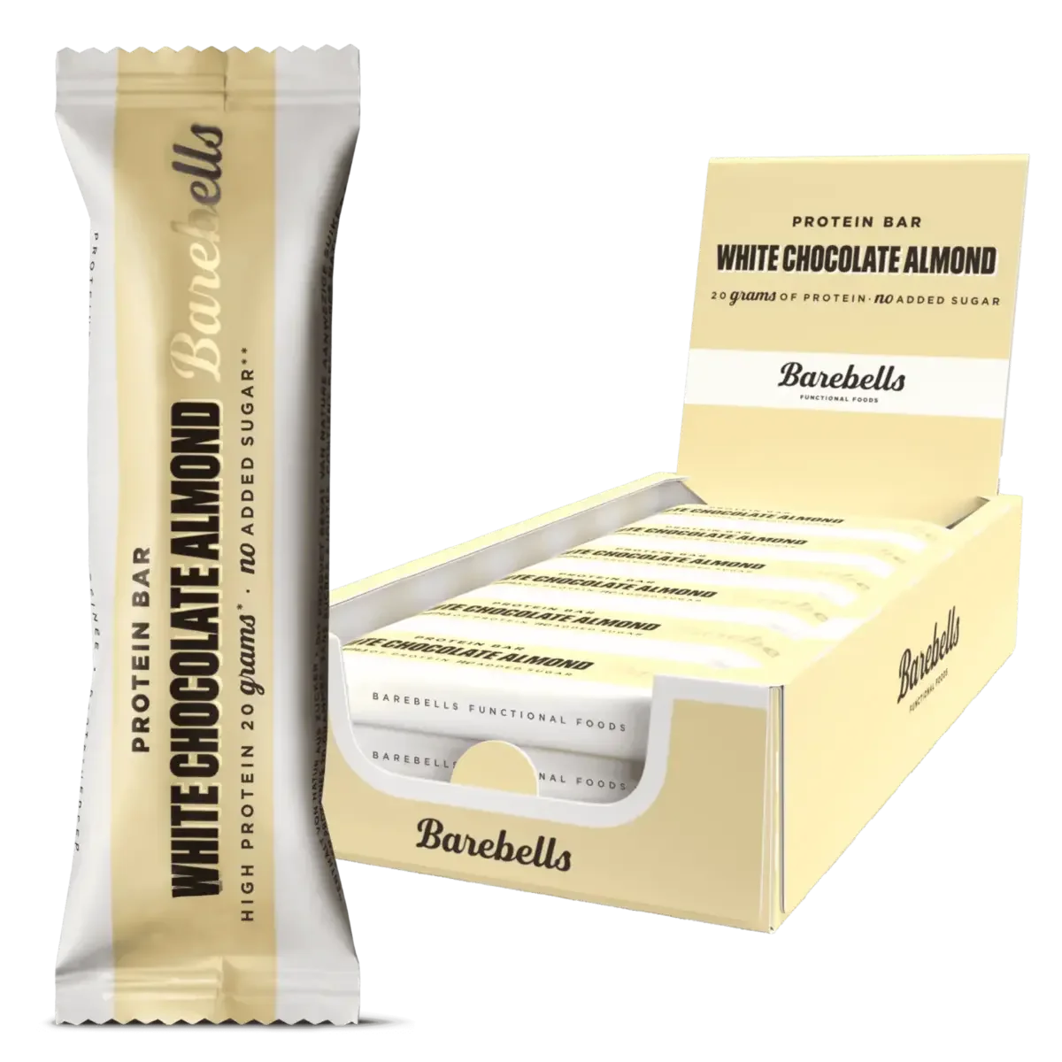Riegel-Monatsration XXL: Barebells Protein Bars – 30 Tage, 72 Riegel – Barebells Protein Bars 12x 55g (White Choco Almond)