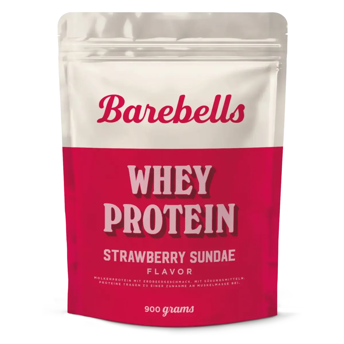 Protein-Monatsvorrat intensiv: Barebells Whey – 30 Tage, 78 Portionen – Barebells Whey Protein 900g (Strawberry Sundae)