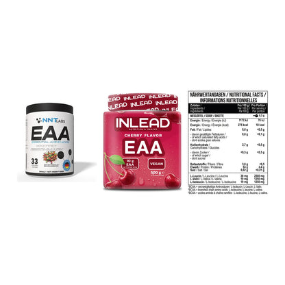 Amino-Probierset: NNT EAA + INLEAD EAA + MST BCAA Zero – alle enthaltenen Artikel