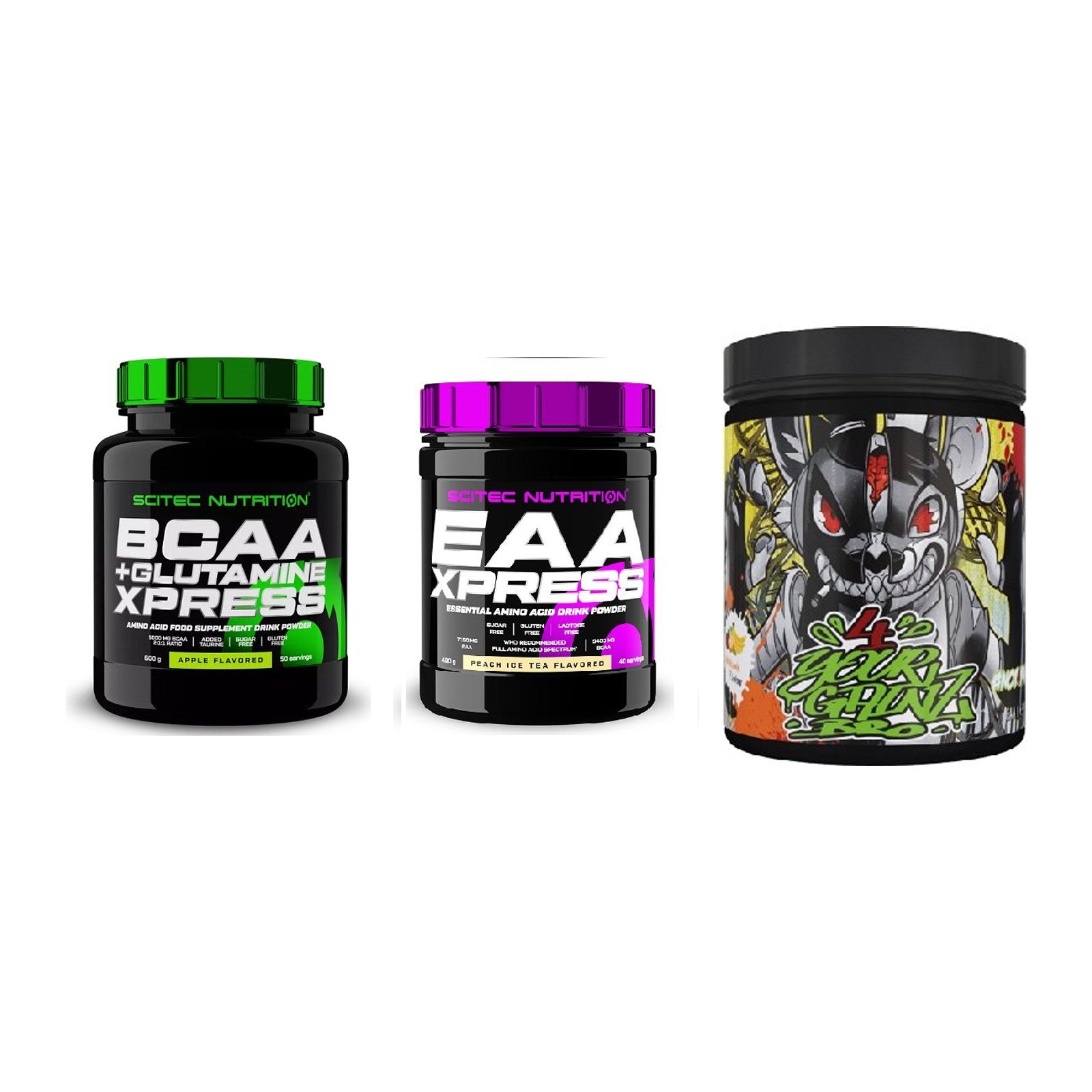 Amino-Probierset: Scitec BCAA + Scitec EAA + BPS-Pharma – alle enthaltenen Artikel