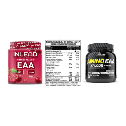 Amino-Probierset: INLEAD EAA + MST BCAA Zero + Olimp Amino EAA – alle enthaltenen Artikel
