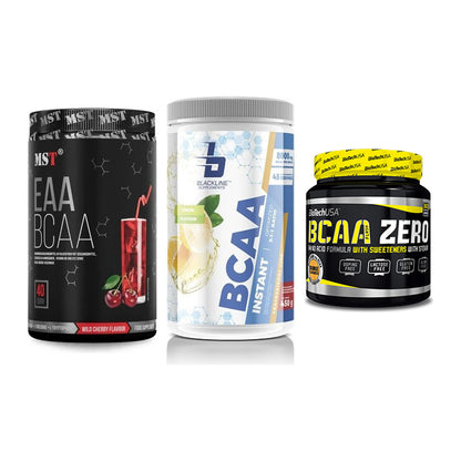 Amino-Probierset: MST EAA & BCAA + Blackline + BioTech BCAA – alle enthaltenen Artikel