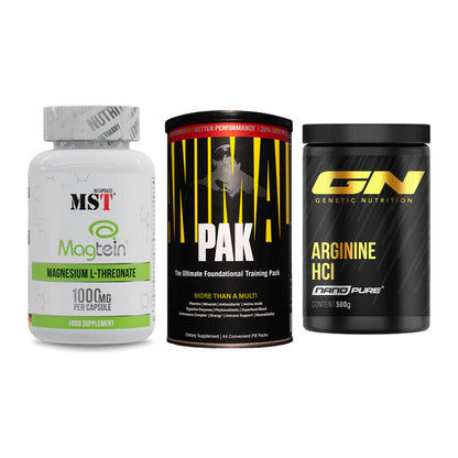 Ausdauer-Set: MST Magnesium + Universal Animal + GN Arginine HCL – alle enthaltenen Artikel
