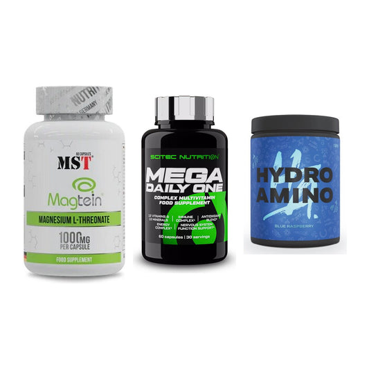 Ausdauer-Set: MST Magnesium + Scitec Mega + Nanosupps Hydro – alle enthaltenen Artikel